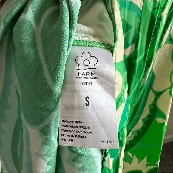 Anthropologie Farm Rio Tropical Groove Circle Cut Out Midi Dress Small - Picture 11 of 12